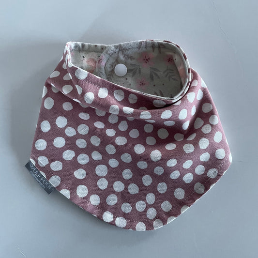 Bandana Bib | Pink Spots